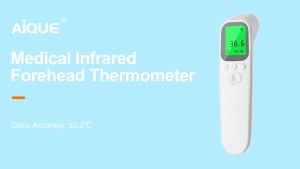AiQUE Fast Fever Silent Clinical Termometrs Digital Children Medical Household Non-contact Frontal High Temperature Warning