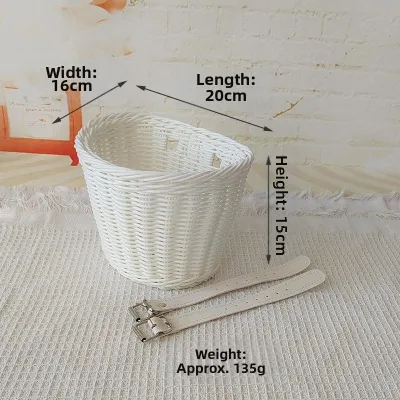 BAIFULING | Hand-woven Rattan Rainproof Kids Bike Stroller