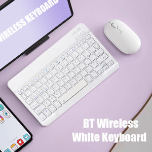 Wireless Keyboard Mouse For iPad Xiaomi Samsung Huawei Phone Tablet Slim Mini Wireless Keyboard For Android IOS Windows Blue