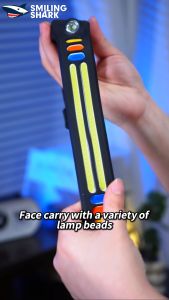 Smiling Shark TD0203 LED Super Bright Headlight 9Mode Induction Work Light Type-c Rechargeable Head Lamp White Blue Red Warm Light Waterproof Outdoor Working fishing