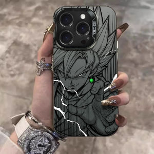 Bandai | Ốp Lưng Điện Thoại Xiaomi POCO X7 X6 X5 X3 F6 F5 M6 Pro F8 F7 Ultra F4 F3 M7 M5s C85 C75 C65 C55 - Chống Xước Hai Lớp Chống Bụi Chất Liệu PC Cứng Mạ Mờ In Hình Dragon Ball Goku Black Son Gohan