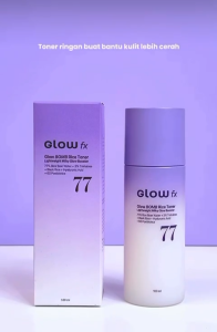 GLOW FX Glow Bomb Rice Toner Wajah 100ml Hydrating & Brightening 77% Rice Bran Water Glowing Skin Lightweight