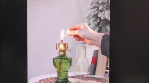 MEMEOKON L555 glass lampshade kerosene lamp wicks vintage Home decor Lighting Desktop decor prayer