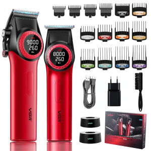 Máy Cắt Tóc Không Dây Chuyên Nghiệp VGR Máy Cắt Tóc Điện Cho Thợ Cạo Bộ Dụng Cụ Cắt Tóc Kim Loại Cho Nam V-001 V-977