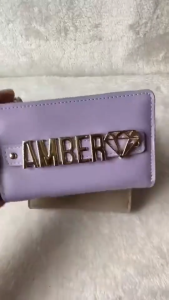 DIY 26-letter gold-plated stainless steel jewelry wallet and accessory name