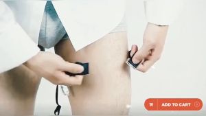 COD Stock 2 Pcs Men Shirt Stays Belt with Non-slip Locking Clips Keep Shirt Tucked Leg Thigh Suspender Garters Strap