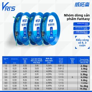 WEITUOSEN | Bộ Dây Câu Cá Chắc Chắn 3 Cuộn