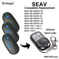 Garage Remote Control Clone for SEAV TXS1 TXS2 TXS3 TXS4 TXS6 BE HAPPY S1 S3 SMART S2 8 Dips Fixed Code 433MHz Universal. 