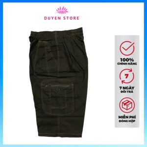 Quần short nam Túi hộp Lưng thun co giãn Ống Suông Rộng (Video thật 100%)
