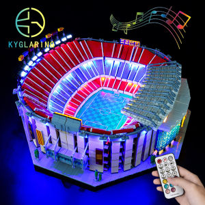 Barcelona Barcelona Nou Camp Football Stadium 10284 Lego Compatible Building Kit with Led Lights Suitable for All Ages