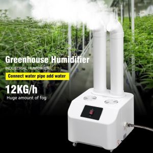12kg/h Greenhouse Humidifier Industrial Humidifier เครื่องเพิ่มความชื้นในอุตสาหกรรมเรือนกระจก หมอกเยอะมาก โมดูลอะตอมแบบขนานหลายแบบ พัดลมกันน้ำสองอุตสาหกรรม ตลับลูกปืนคู่เกรดอุตสาหกรรมพัดลมเงียบขนาดใหญ่ปริมาณอากาศขนาดใหญ่ยาว
