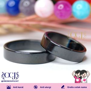 [GRATIS CETAK NAMA] Cincin Couple Titanium Anti Karat M12 | Cincin Pasangan | Cincin Hadiah | Cincin Lamaran | Cincin Tunangan | Aksesoris Pria Wanita