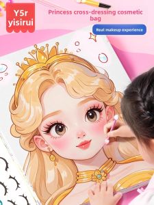 MONLEYTA | Childrens Handmade Birthday Gift Princess Makeup Toy Set Girls Cosmetic Bag pretend play toys for 6 year old kids