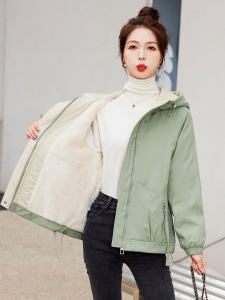 Korean Japanese Style Womens Short Thickened Fleece Lined Loose Cotton Jacket Winter Outerwear Parka Coat Commute Fashion