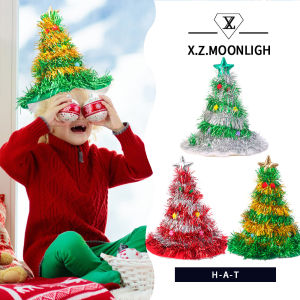 X.Z.MOONLIGH Christmas Headdress Christmas Tree Hat Creative Headband