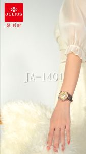 Julius นาฬิกาข้อมือผู้หญิง JA-1401 หน้าปัดกลม สายหนัง แบรนด์เกาหลี แฟชั่นฮิตของแท้ ✨สินค้าประกันศูนย์ไทย ✨