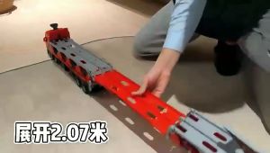 Track Toys Car toy Deformation elongation207cm Big Storage Car Trailer Truck Toys two-orbitAlloy Racing Cars Mainan Kereta Mainan Budak Lelaki