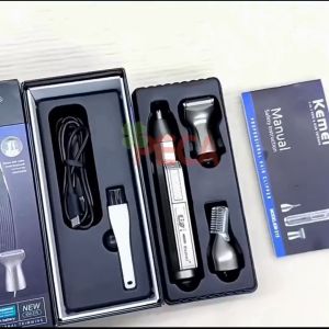 Máy tỉa lông mũi đa năng 3in1 Kemei KM-315 gồm 3 đầu cắt thay thế có thể dùng tỉa lông mũi tỉa râu cạo lông... Hàng chính hãng