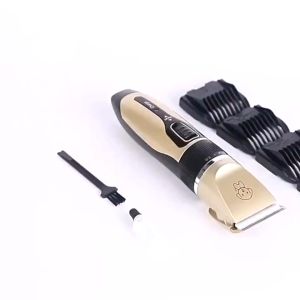 Pet Cat Dog Hair Clipper USB Rechargeable Razor Trimmer Grooming Kit Waterproof Low-noise Electrical Shaver Set Gold