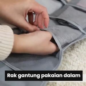 Pouch Gantung Tempat Celana Dalam Kaos Kaki Bra Serbaguna 2 Sisi