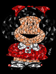 Kayou | Comic Cute Cartoon Girl 5d Full Diamond Painting Famous Art Embroidery Cross Stitch Handcraft Home Decor Kids Gift