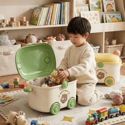 Jujiajia | Storage Organizer Box For Baby Snacks Clothes Toys