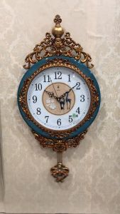 SKYLUX European-style swing wall clock living room light luxury clock personality creative clock wall atmosphere art wall watch home clock