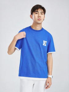 Warrior | Men Summer Short Sleeve T-shirt Cotton Loose Fit Mock Layer 1PC