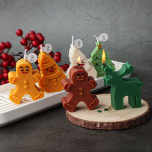 Christmas Tree Silicone Mold DIY Snowman Reindeer Christmas Decoration Making Mold Christmas Gift Home Decor Supplies