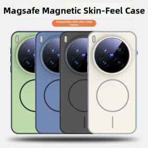 MAKE | High Quality Color Blocking Matt Skincare Magnetic Phone Case For Vivo X Series