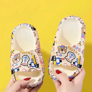 Dép Đi Trong Nhà in Hình Hoạt Hình Chống Trượt Đế Mềm Dép Đi Trong Nhà Ngoài Trời Cho Trẻ Em Trai Và Gái Mùa Hè 2025