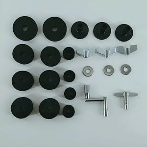 23PCS Kit Drum Busa Cymbal / Felt Cymbal / Felt Drum / Wing Nut / Ring Washer / Cymbal Sleeve / Drum Key / Kunci T Drum