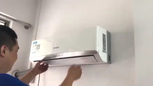 Air Conditioner Cleaning Cover M/L Washing Cover Cleaner Bags For 1-2P/2-3P With Tightening Belt Waterproof Dust Protective Cover With Water Pipe