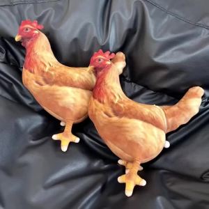 30CM Simulated Egg Laying Hen Doll 3D Simulation Chicken Fill PP Cotton Stuffed Doll Toy Gifts For Kids Home Room Decor