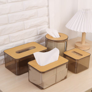 Tissue Box Cover Tissue Box Holder Tissue Clear Box Napkin Paper Dispenser Room Coffee Table Paper Box