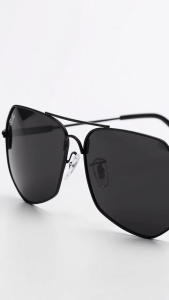 100% Offical Store Polarized Sunglasses For Men Anti Glare Big Metal Frame Sunny Protection UV400 Shades Summer
