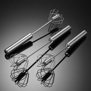 Semi-Automatic 304 Stainless Steel Egg Beater: A Must-Have for Home Bakers