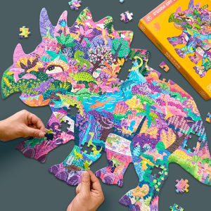 XIAOSHUGUOGUO | Educational Dinosaur Art Puzzle for Kids Aged 6 Plus