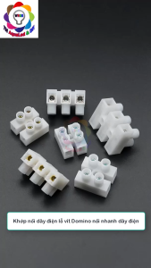 Khớp nối dây điện lỗ vít cầu nối điện Domino nối nhanh dây điện cực kì tiện lợi cho thiết bị điện tử gia dụng hộp điện