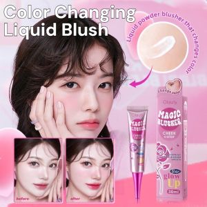 Color Changing Liquid Blush Warm Shimmering Blush Cream Magic Makeup
