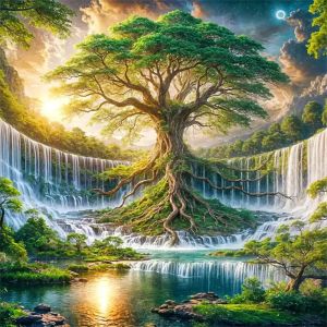 500 Pieces Jigsaw Puzzle for Adults Tree Landscape Paper Puzzles Home Decor Wall Display Festival Gift