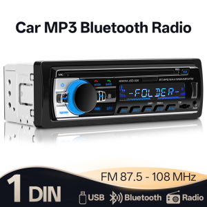 Hippcron Car Radio 1din Stereo Bluetooth Mp3 Player Digital FM Receiver Auto Audio Play Music With AUX/USB/TF Card Universal
