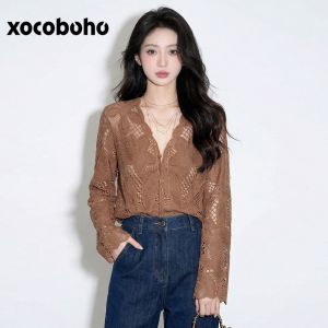xocoboho | Autumn Unique Stylish French Design Sense Base Shirt