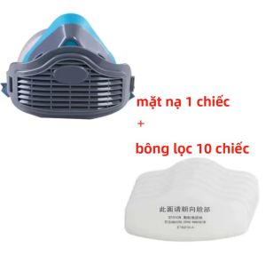 3200Silica Gel Mặt Nạ Nửa Mặt Mặt Nạ Phòng Độc Cho Sơn Phun Nghề Mộc Mài Trang Trí Nhà Phụ Kiện Lọc Khí Hữu Cơ