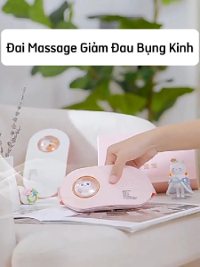 Đai Massage Giảm Đau Bụng Kinh Máy Massage Chườm Nóng Bụng Kinh 5 Chế Độ Massage Và 4 Mức Điều Chỉnh Nhiệt Độ