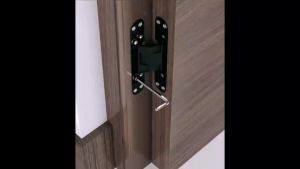 2PCS Invisible Hinges Door Concealed Hinges Zinc Alloy 180 Degree Swing Hinge