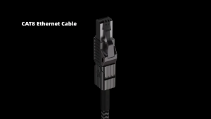 HAGIBIS ENC01 Zinc Alloy 90-Degree Bend Material Ethernet Cable Black