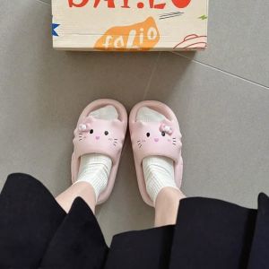 Dép HelloKitty Dành Cho Nữ Đế Dày Chống Trượt Trong Nhà Dễ Thương Mùa Hè Dép Đi Trong Nhà Thoáng Khí Chống Mùi