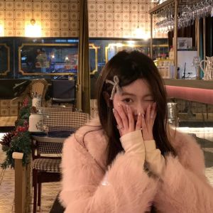 Cherry Red Knitted Hair Clip Festive Atmosphere Bow Tie Hair Accessories Korean Style Sweet Side Clip for Women Girls