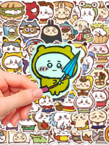 Chiikawa Stickers Decorative Small Patterns Waterproof Computer Cup Cute Emotion Pack Waterproof Decal for Business Supplies